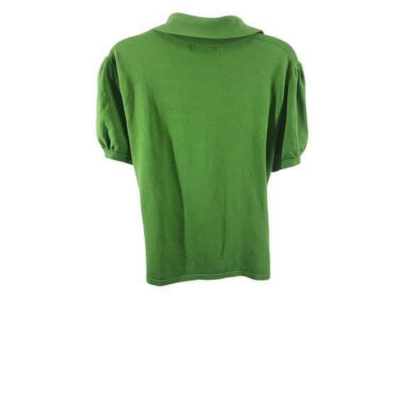 Grace Elements Silk women's Green cardigan puff cap Size XL Office church work - Picture 2 of 5